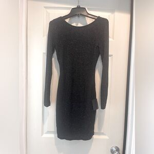 Elegant Black Glitter Dress